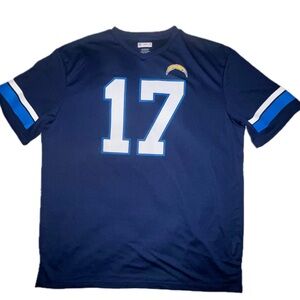 NFL Team Apparel Adult Large Chargers #17 Philip Rivers Jersey Shirt Mens XXL